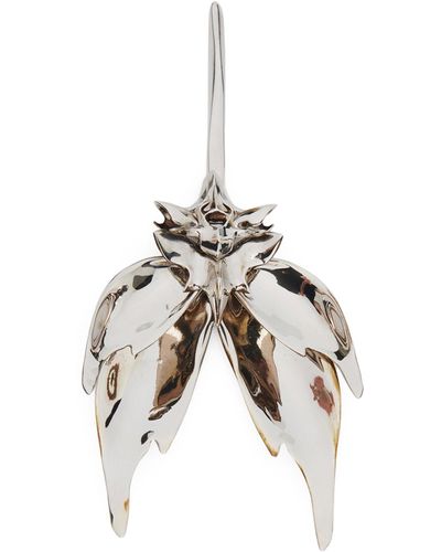 Alexander McQueen Orchid Earrings - Metallic
