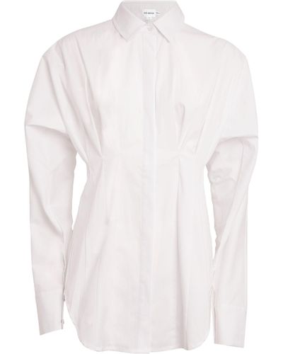 GOOD AMERICAN Dart Poplin Shirt - White