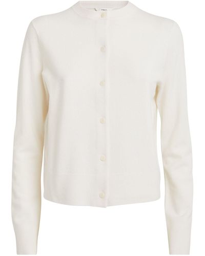 Vince Wool-cashmere Cardigan - White