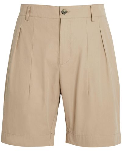 Sease Cotton Tailored Shorts - Natural