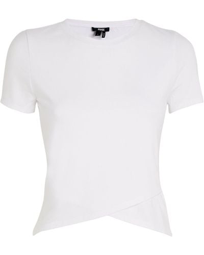 PAIGE Cropped Noemi T-shirt - White