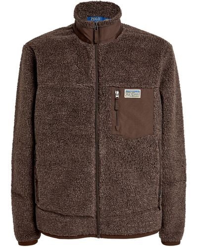 Polo Ralph Lauren Zip-up Fleece Jacket - Brown
