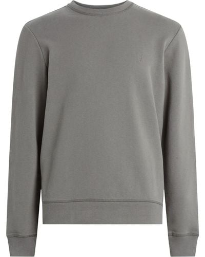 AllSaints Cotton Raven Sweatshirt - Grey