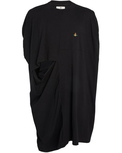 Vivienne Westwood Cotton Oversized Cut-out T-shirt - Black