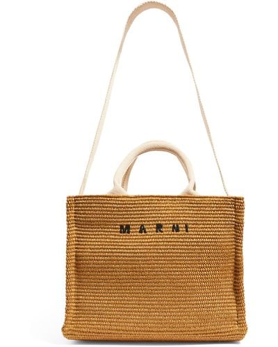 Marni Woven Logo Tote Bag - Natural
