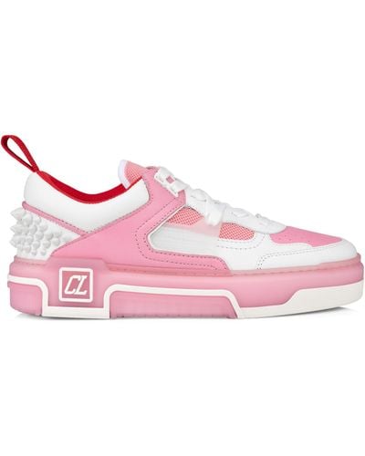 Christian Louboutin Astroloubi Donna Leather Trainers - Pink