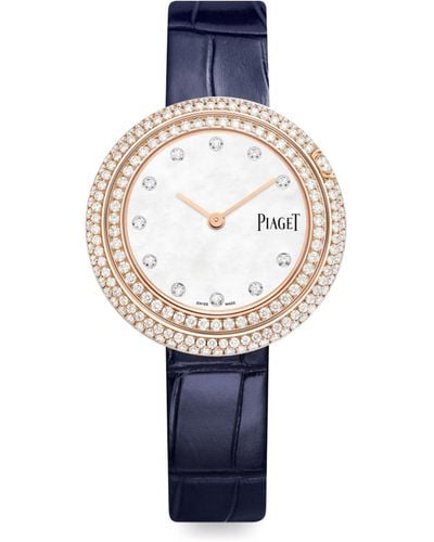 Piaget Rose Gold And Diamond Possession Watch 34mm - Blue
