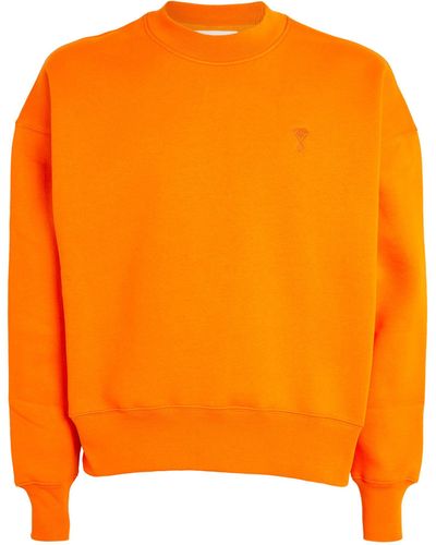 Ami Paris Ami De Cœur Sweatshirt - Orange