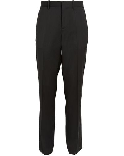 Helmut Lang Wool Straight Tailored Trousers - Black