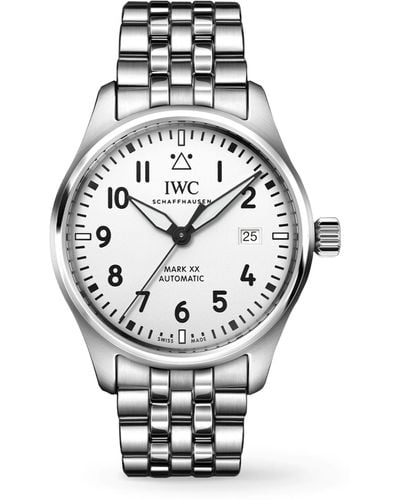 IWC Schaffhausen Stainless Steel Mark Xx Pilot's Watch 40mm - Metallic