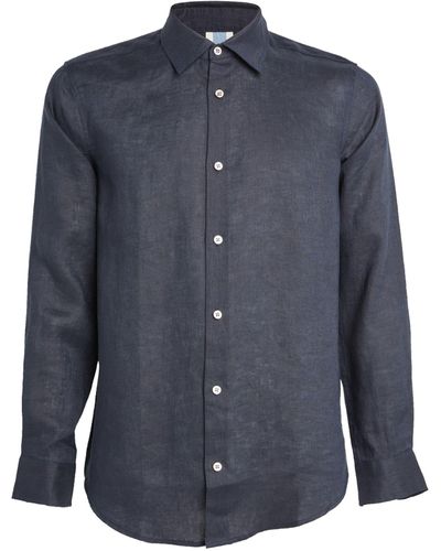 CHE Linen Button-down Shirt - Blue