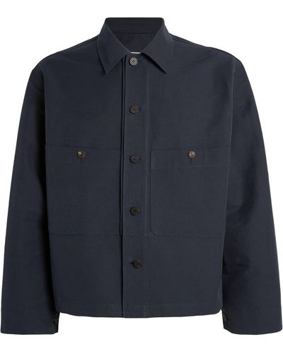 LE17SEPTEMBRE Cotton Worker Jacket - Blue