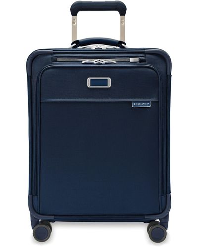 Briggs & Riley Carry-on Baseline Global Spinner Suitcase (53.5cm) - Blue