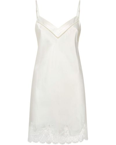 Simone Perele Silk Nightgown - White