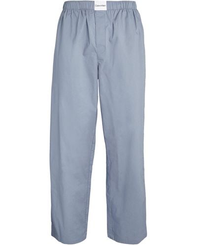 Calvin Klein Cotton Pajama Pants - Blue