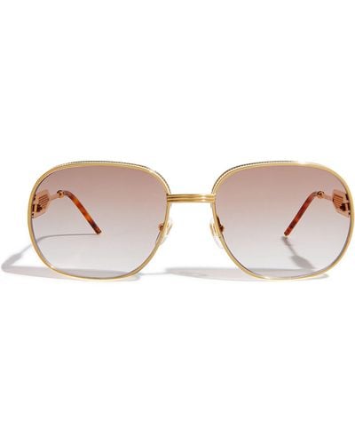 Casablancabrand Steel Square Sunglasses - Pink