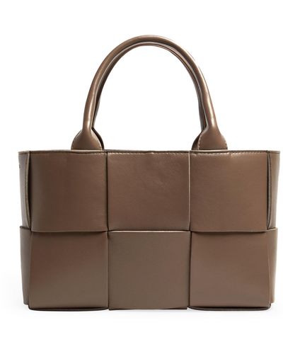 Bottega Veneta Mini Leather Arco Tote Bag - Brown
