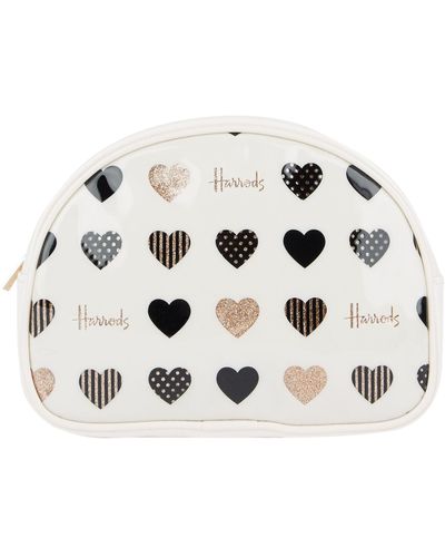 Harrods Glitter Hearts Cosmetic Bag - Multicolor