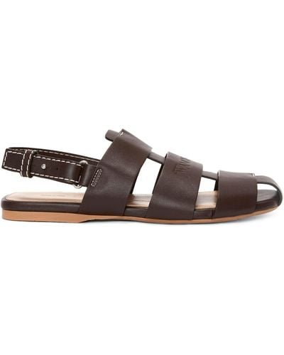 JW Anderson Leather Fisherman Sandals - Brown