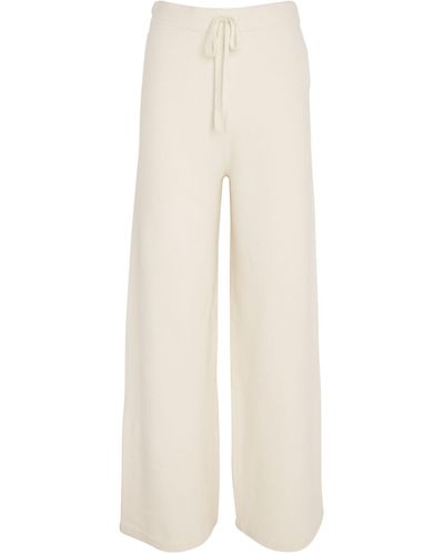 Yves Salomon Wool Wide-leg Trousers - White