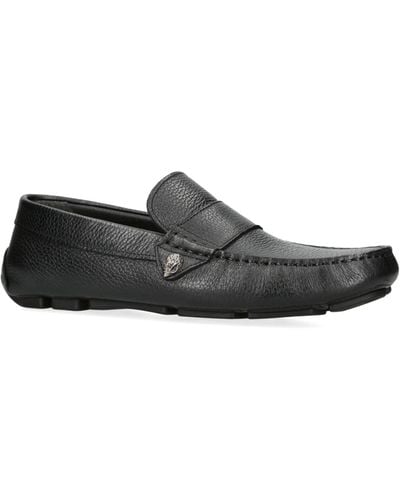 Kurt Geiger Leather Stirling Loafers - Gray