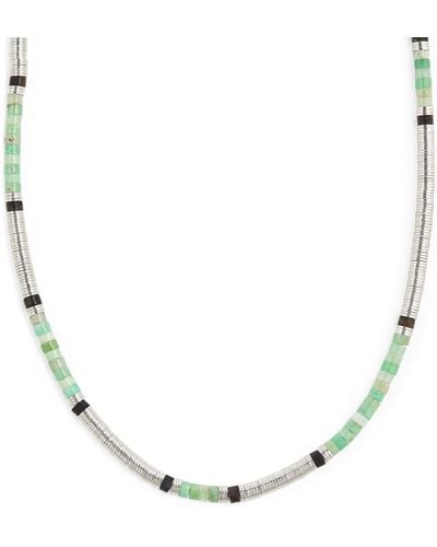 MAOR Sterling Silver And Chrysoprase Sonoran Necklace - Metallic
