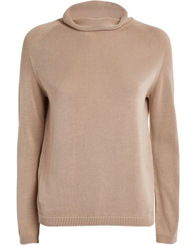 Max Mara Cotton Long-sleeve Jumper - Brown