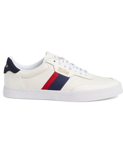 Polo Ralph Lauren Leather Court Vulc Sneakers - White