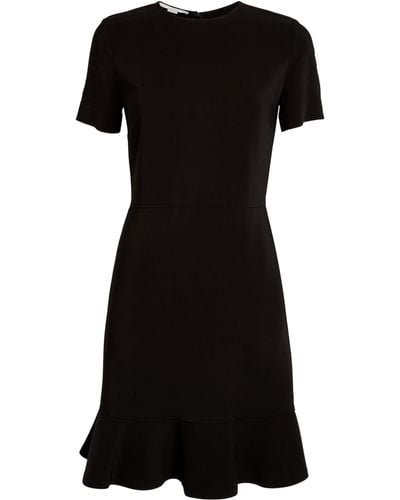 Stella McCartney Ruffle-trim Mini Dress - Black