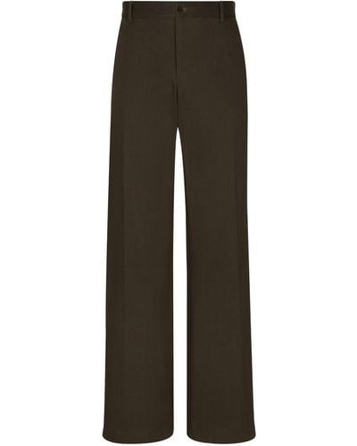 Dolce & Gabbana Flared Trousers - Brown