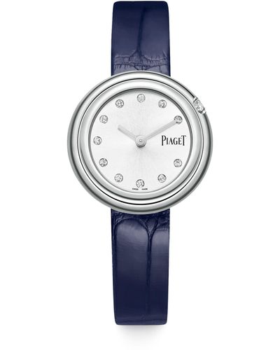Piaget Stainless Steel And Diamond Possession Watch 29mm - Blue