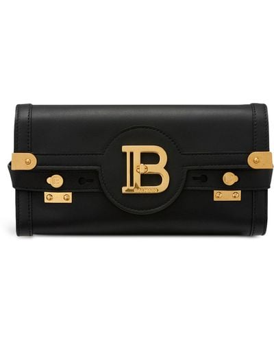 Balmain Leather B-buzz 23 Clutch Bag - Black