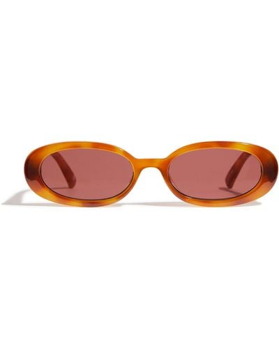 Le Specs Outta Love Vintage Tortoiseshell Sunglasses - Red