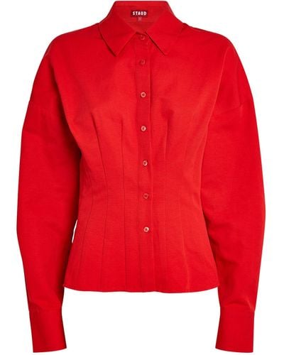 STAUD Ophelia Shirt - Red