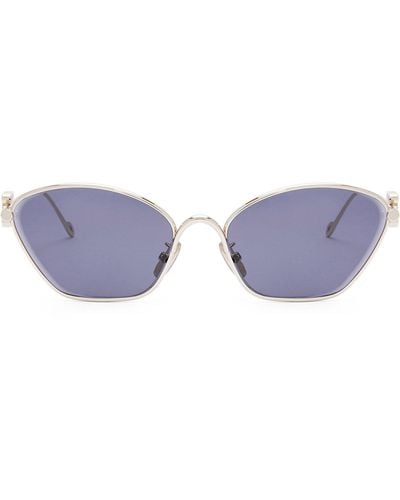 Loewe Anagram Hexagonal Sunglasses - Purple