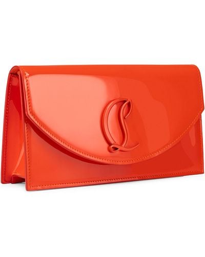 Christian Louboutin Loubi54 Patent Leather Clutch Bag - Red
