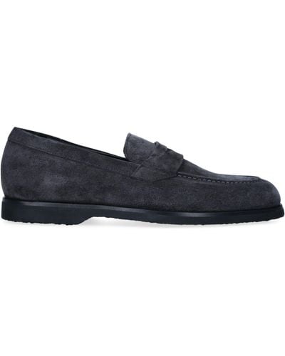 Harry's Of London Suede Beck Loafers - Blue