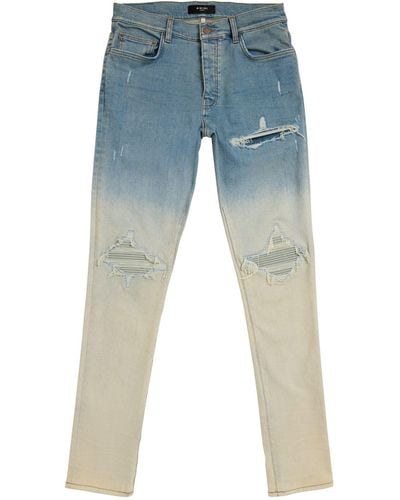 Amiri Distressed Gradient Slim Jeans - Blue