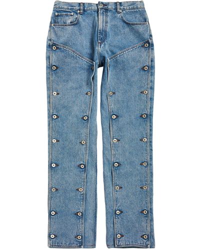 Y. Project Snap-off Straight Jeans - Blue