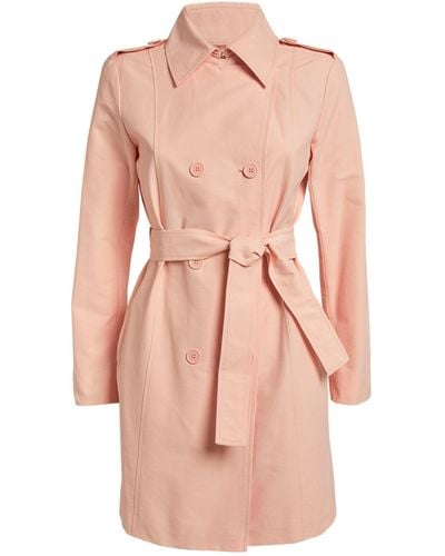 MAX&Co. Cotton-blend Trench Coat - Pink