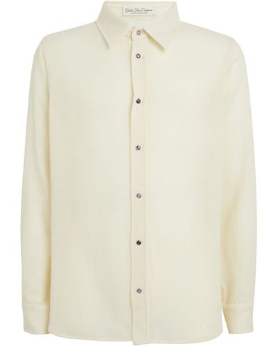 God's True Cashmere Cashmere And Amethyst Gauze Shirt - White