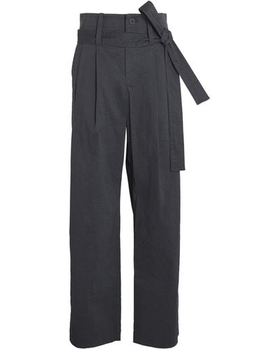 Issey Miyake Shaped Membrane Straight Trousers - Blue