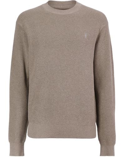 AllSaints Organic Cotton-wool Aspen Sweater - Brown