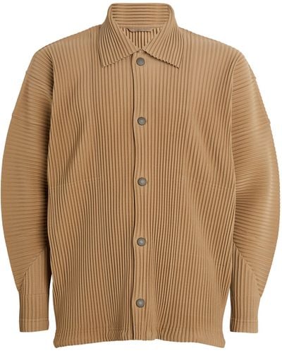Homme Plissé Issey Miyake Pleated Shirt - Brown
