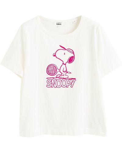 Chinti & Parker Organic Cotton Retro Snoopy T-shirt - White