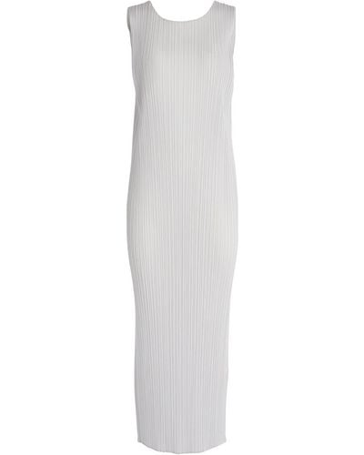 Pleats Please Issey Miyake Basics Maxi Dress - White
