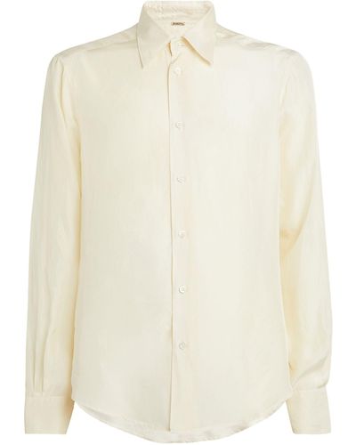 Barena Silk Long-sleeve Shirt - White