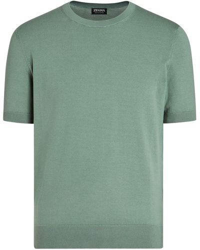 Zegna Premium Cotton T-shirt - Green