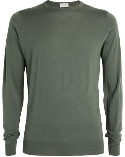 John Smedley Extra-fine Merino Wool Sweater - Green