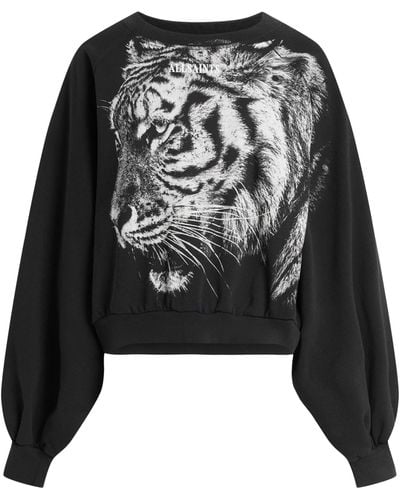 AllSaints Organic Cotton Tigress Cygni Sweatshirt - Black
